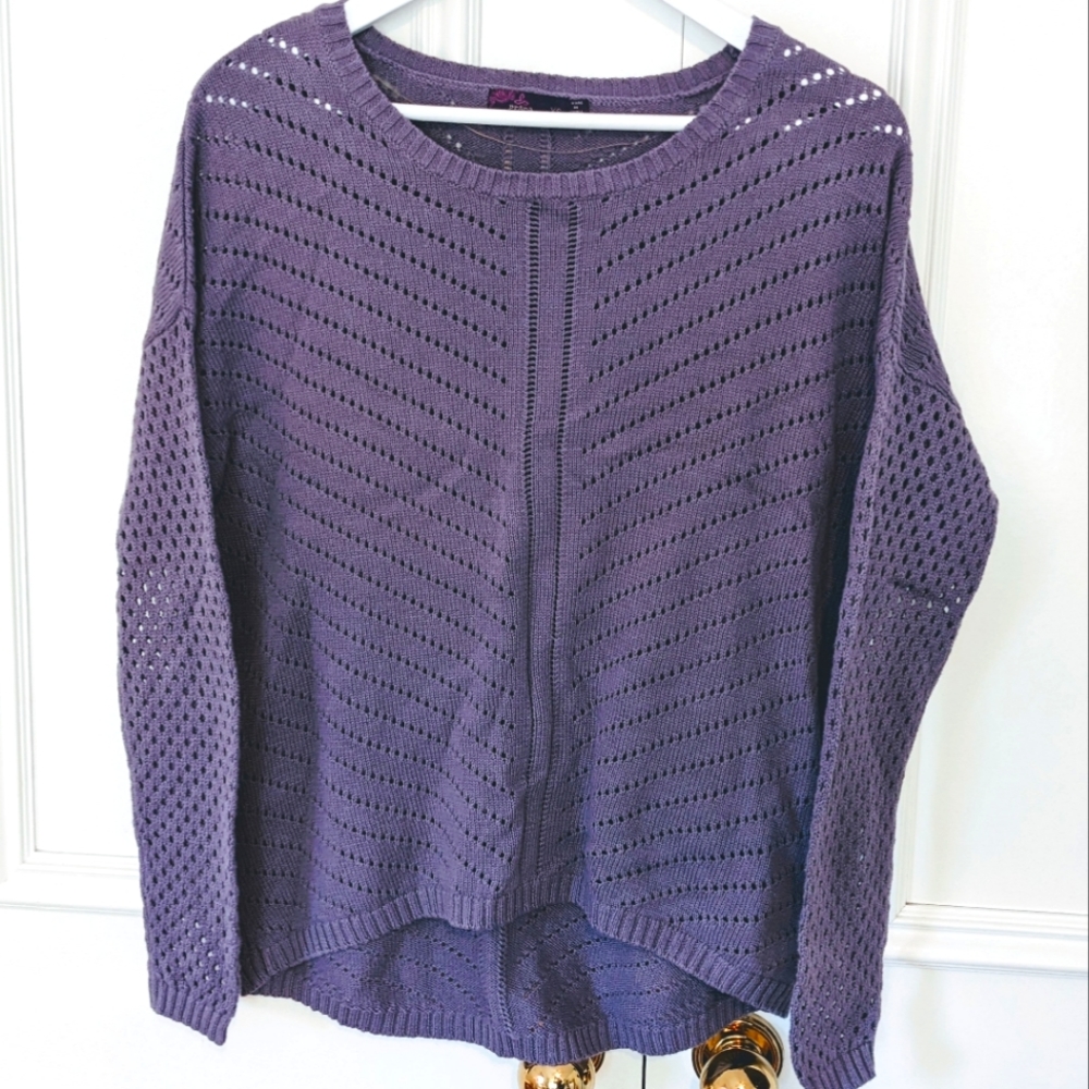 Prana open weave sweater top